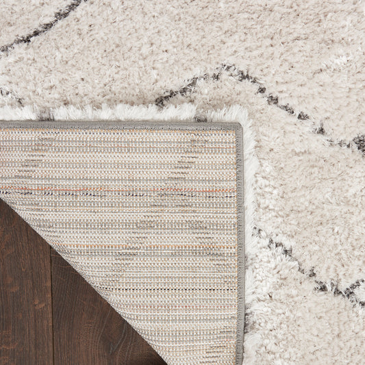 Nourison Home Dreamy Shag Ivory Grey Contemporary