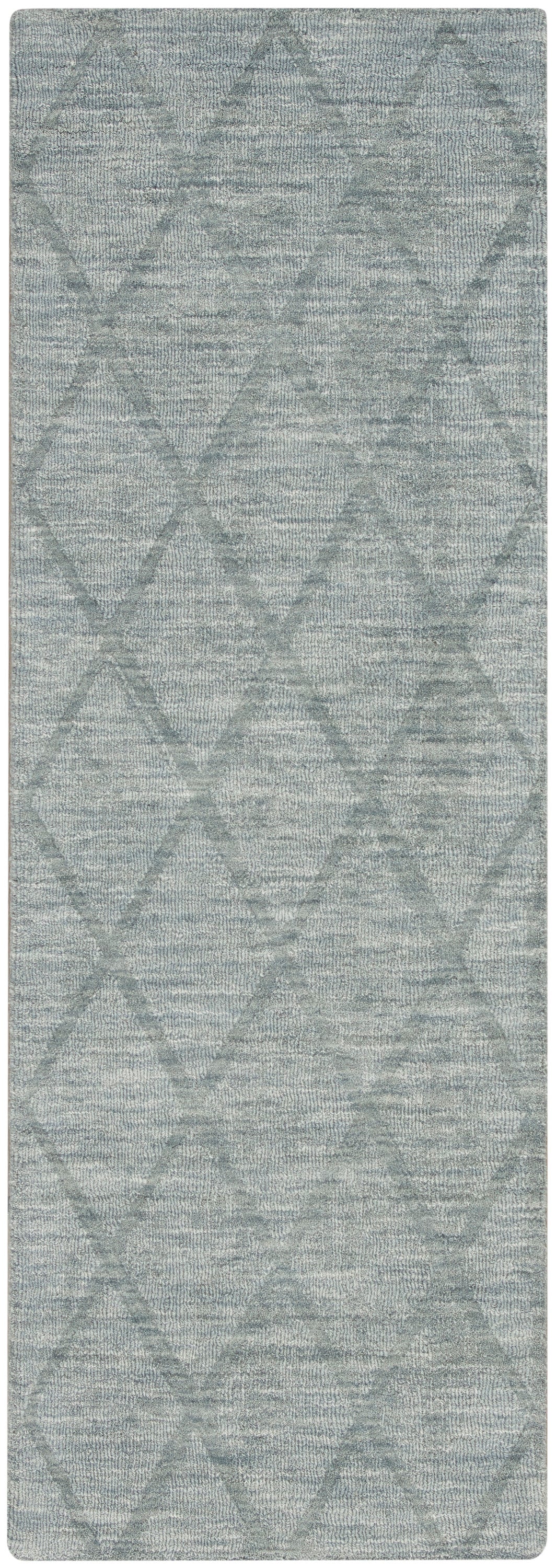 Nourison Home Wool Haven WOH01 Blue Contemporary Hand Woven Rug