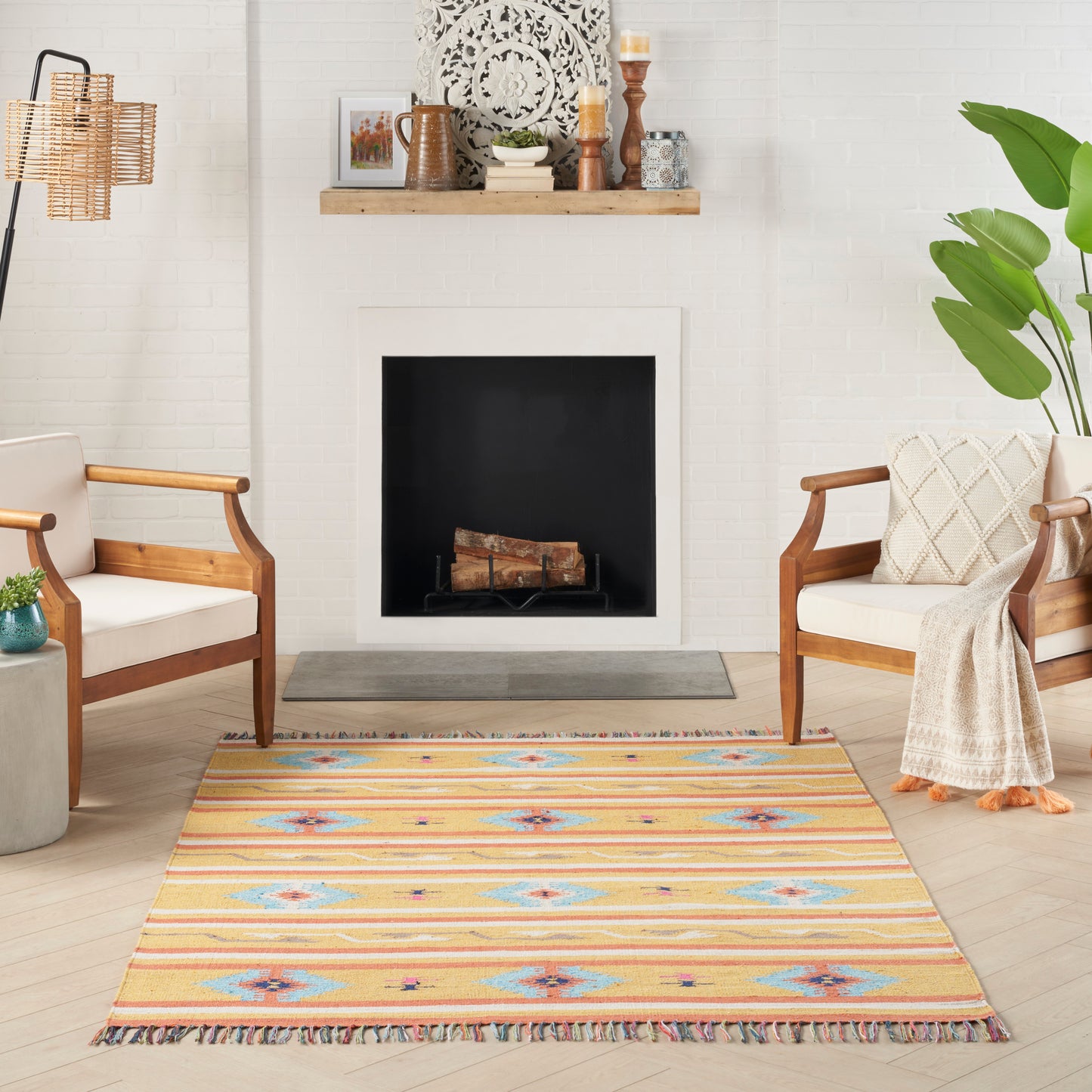 Nourison Home Baja Yellow Transitional
