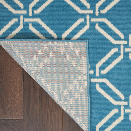 Nourison Home Jubilant Blue Contemporary