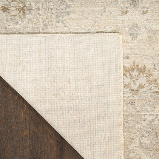 Nourison Home Moonlit Ivory Grey Traditional