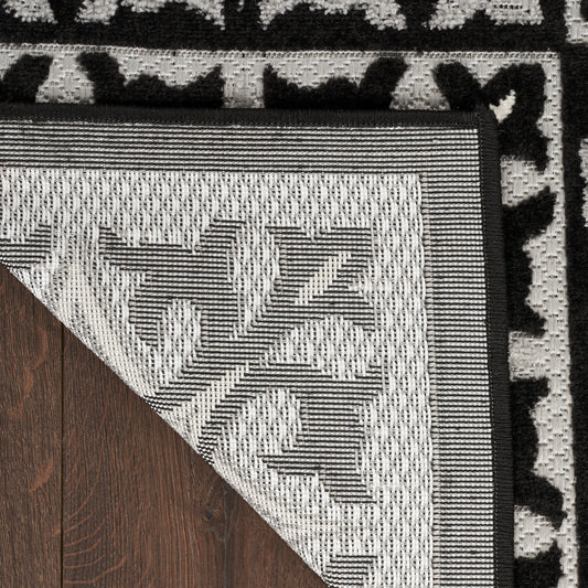 Nourison Home Aloha Black White Contemporary