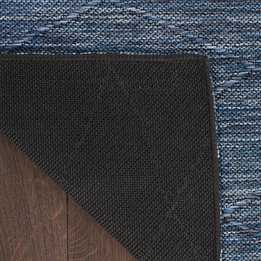 Nourison Home Washable Solutions Navy Blue Contemporary