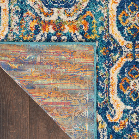 Nourison Home Allur Blue Multicolor Transitional