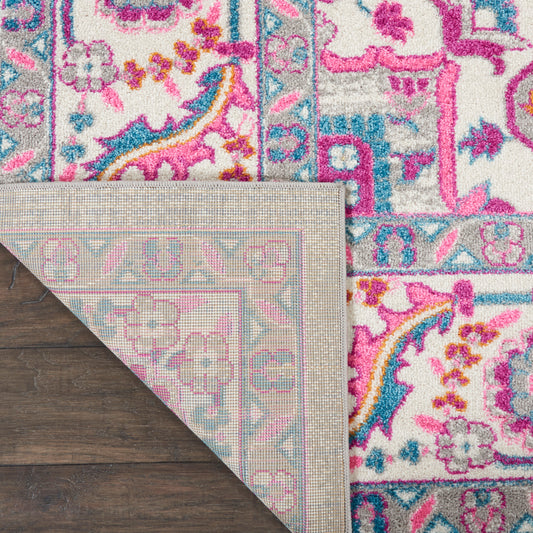 Nourison Home Passion Light Grey Pink Transitional