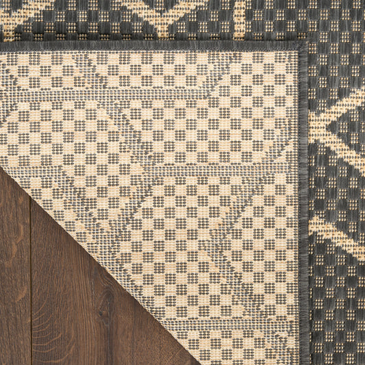 Nourison Home Horizon Indoor/Outdoor Charcoal Contemporary