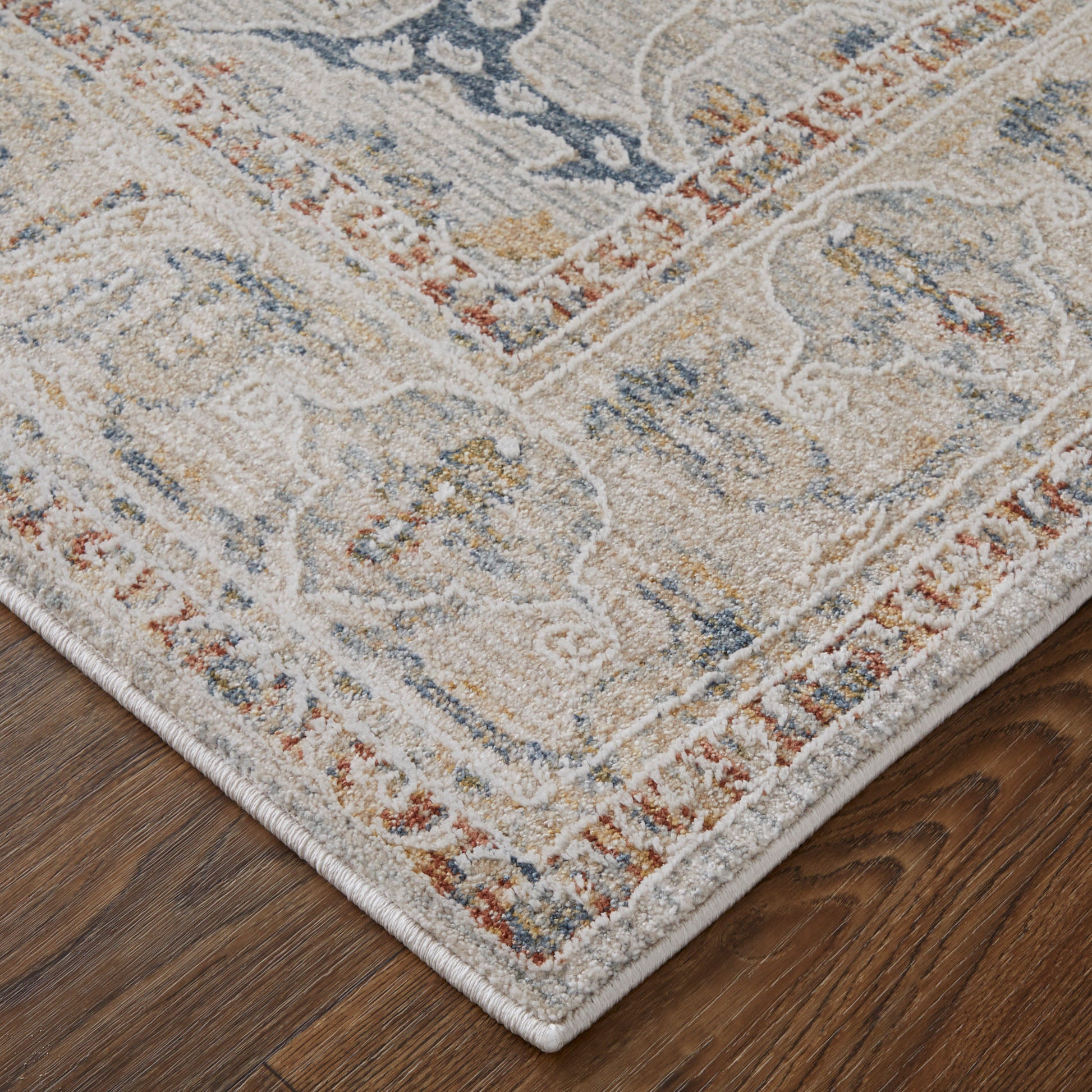 Feizy Pasha 39M4F Ivory Transitional/Bohemian & Eclect Machinemade Rug