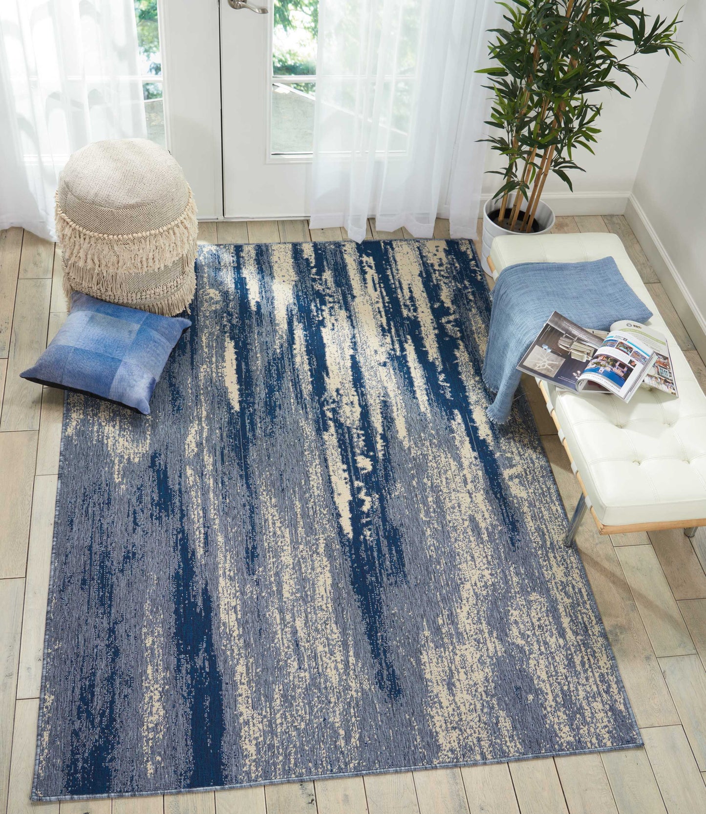Barclay Butera Lido Blue Cream Contemporary