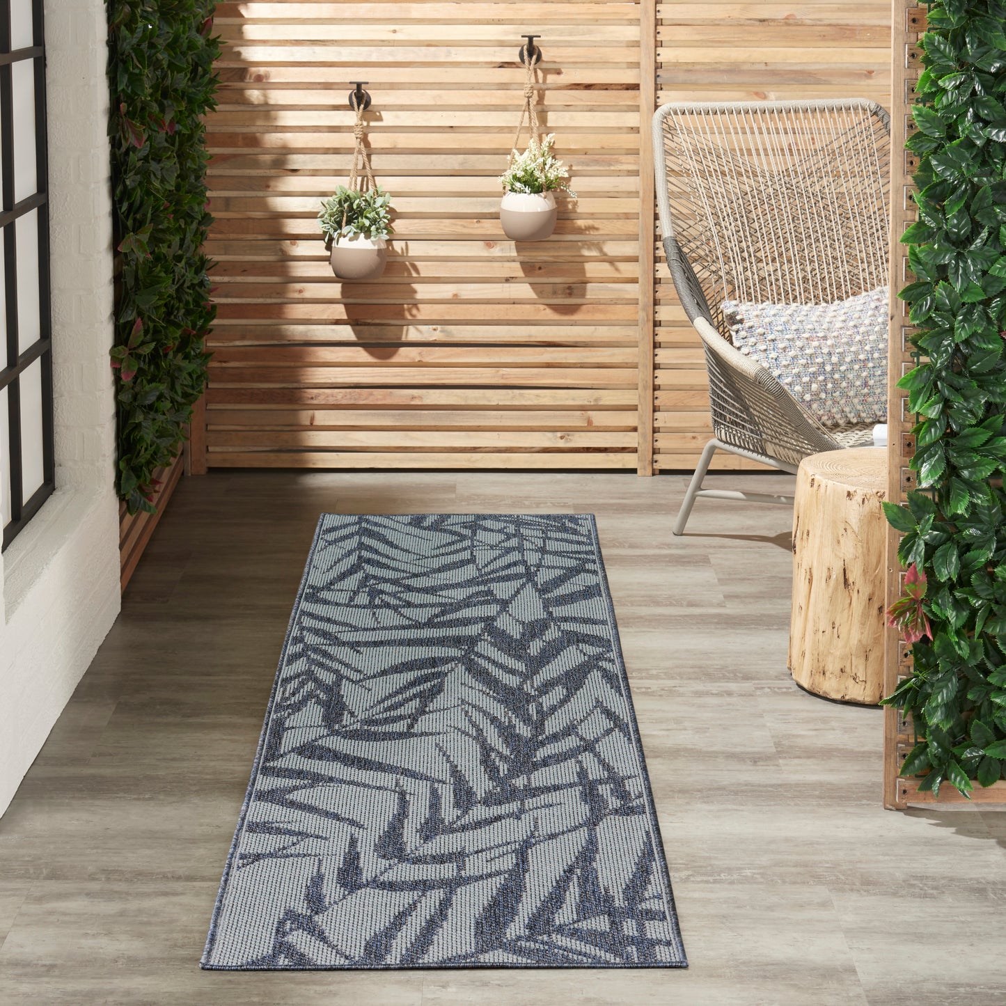 Nourison Home Aruba Light Blue Slate Contemporary