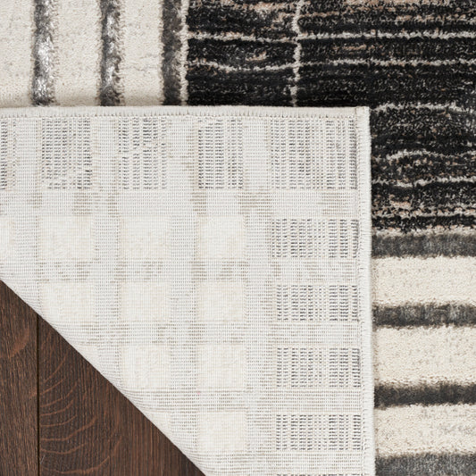 Nourison Home Desire Charcoal Silver Contemporary