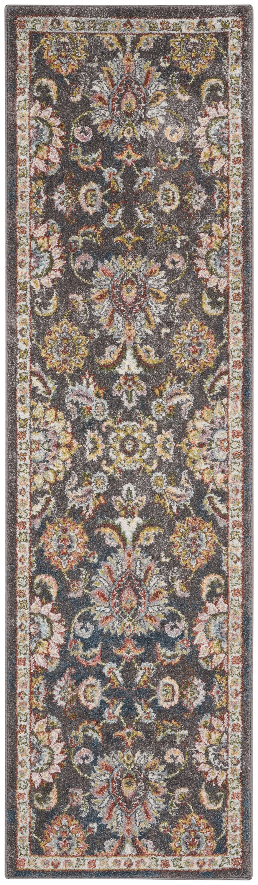 Nourison Home Soraya SOR02 Charcoal Multi Transitional Power-loomed Rug