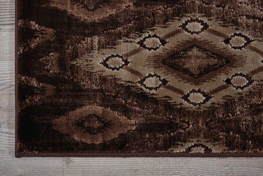 Nourison Home Karma Chocolate Transitional