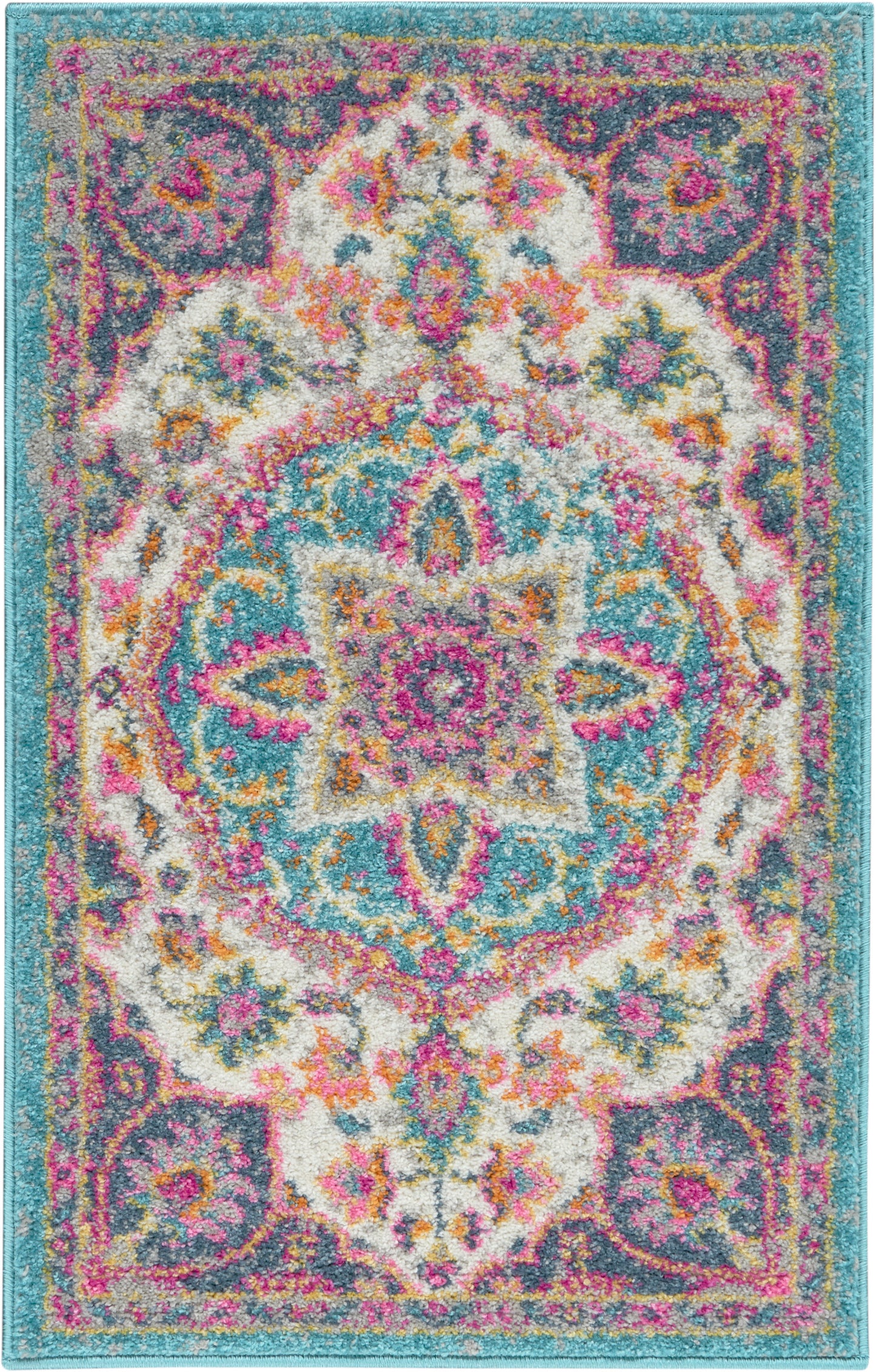 Nourison Home Passion PSN22 Ivory Multicolor Transitional Power-loomed Rugs