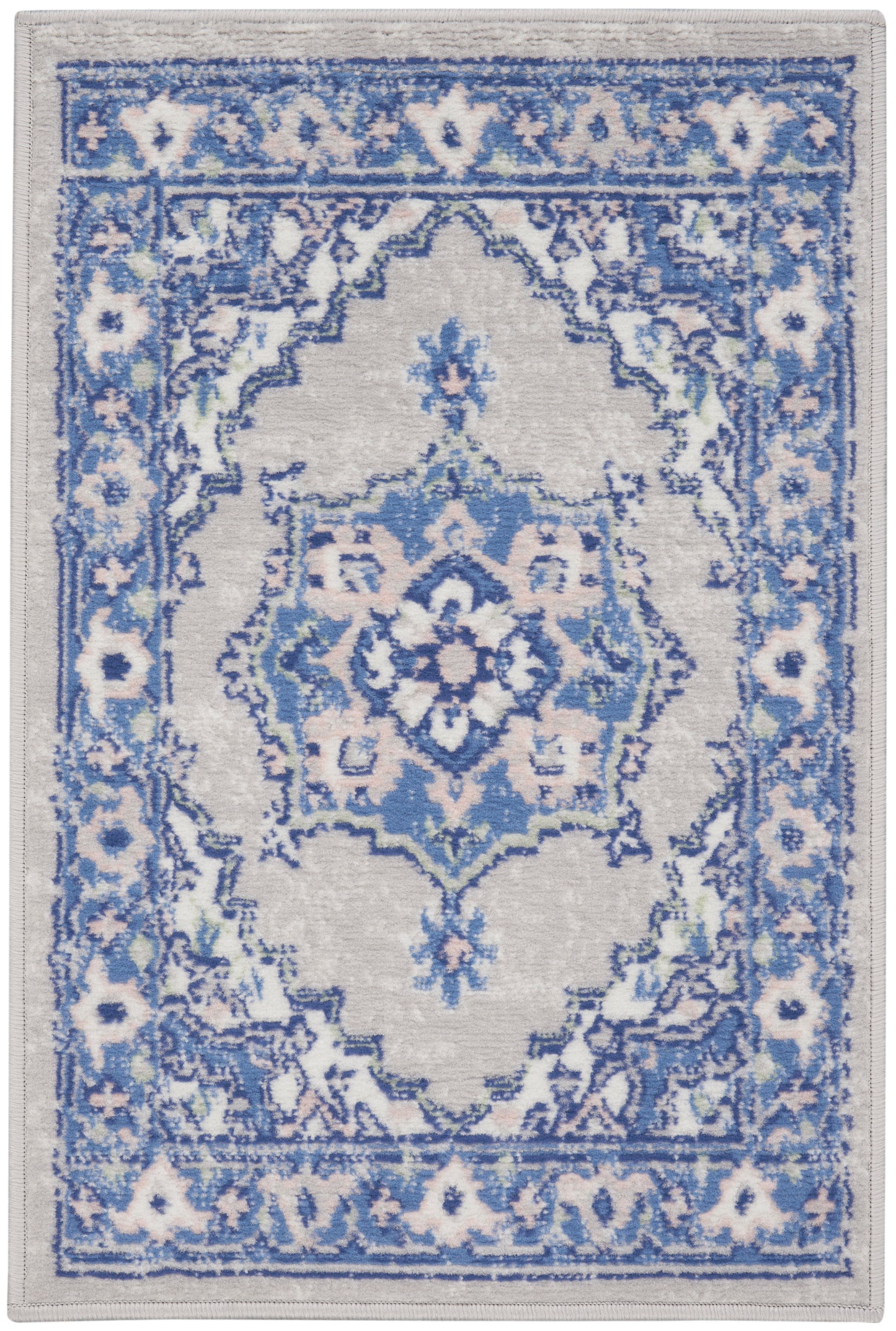 Nourison Home Whimsicle WHS03 Grey Blue Transitional Power-loomed Rug