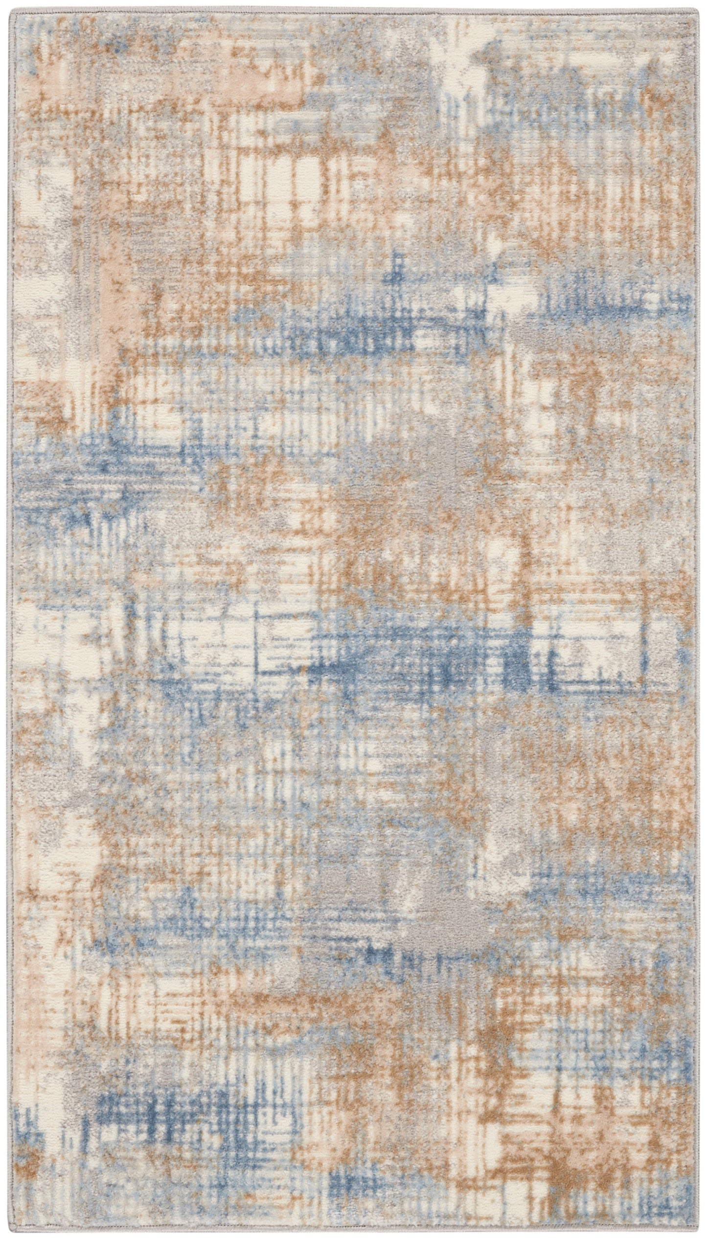 Calvin Klein CK950 Rush CK951 Blue Beige Contemporary Power-loomed Rug