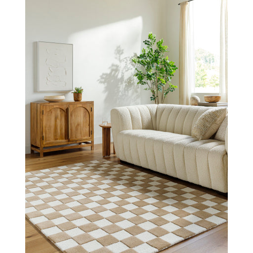 Surya Brook BKO-2355 Cream Modern Tufted Rug