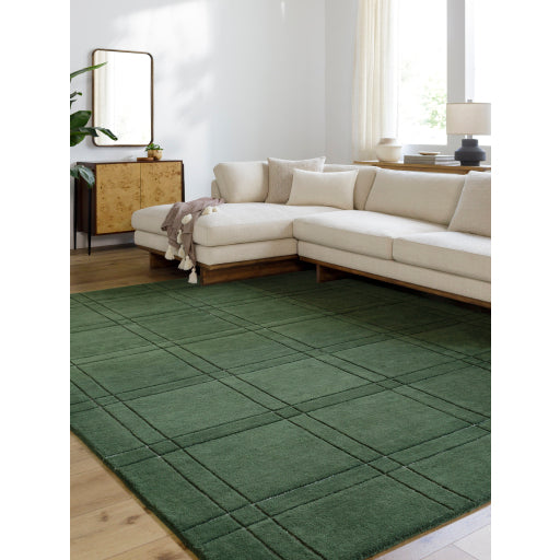 Surya Brook BKO-2359 Dark Green Modern Tufted Rug