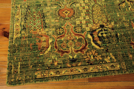 Nourison Home Timeless Green Gold Traditional