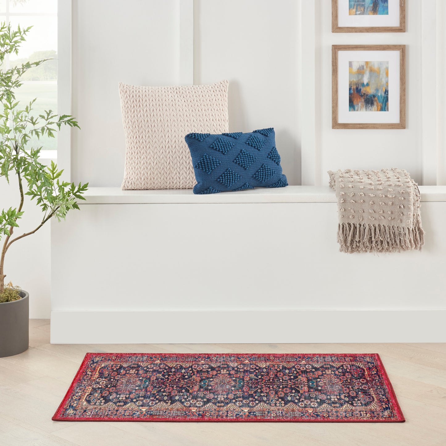 Nourison Home Fulton Red Traditional
