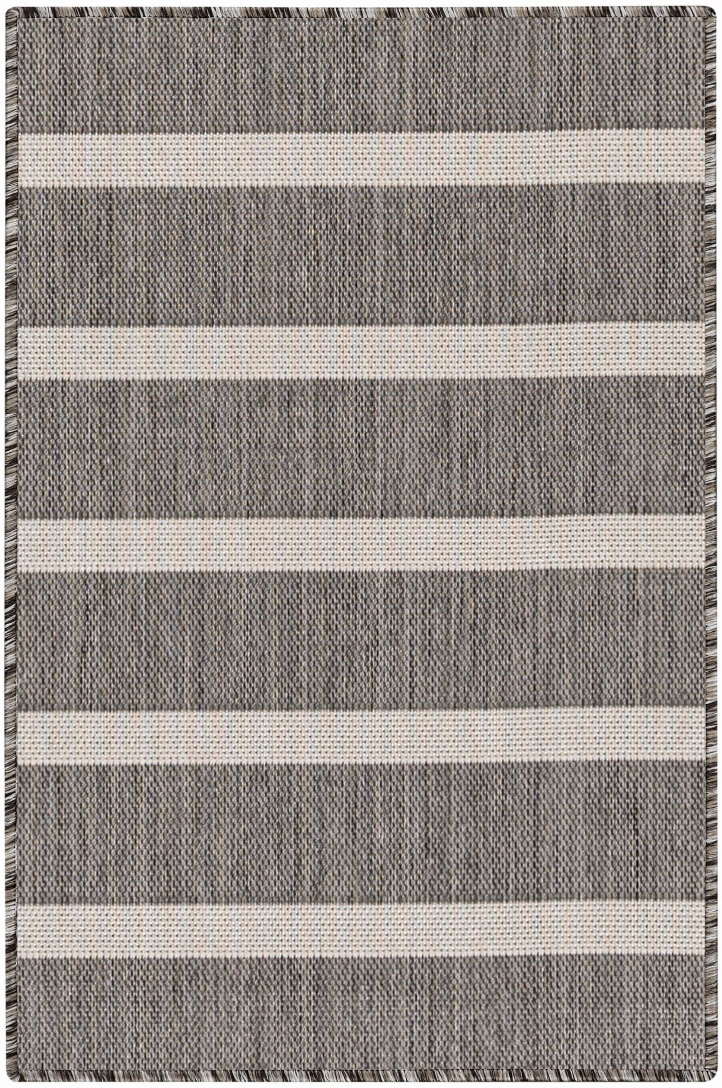 Nourison Home Positano POS03 Charcoal Ivory Contemporary Power-loomed Rug