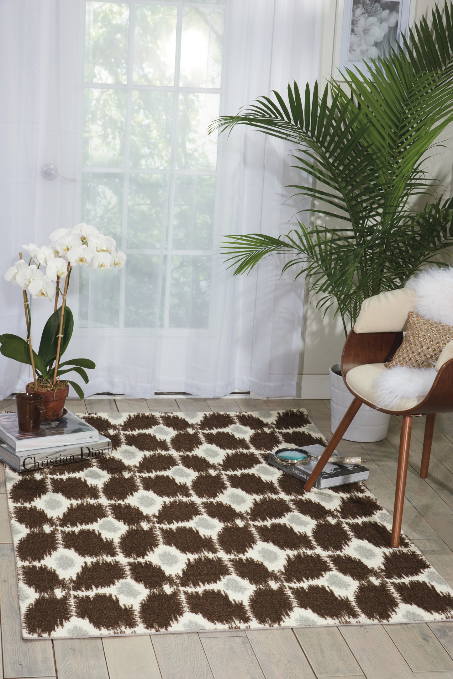 Nourison Home Enhance Brown Contemporary