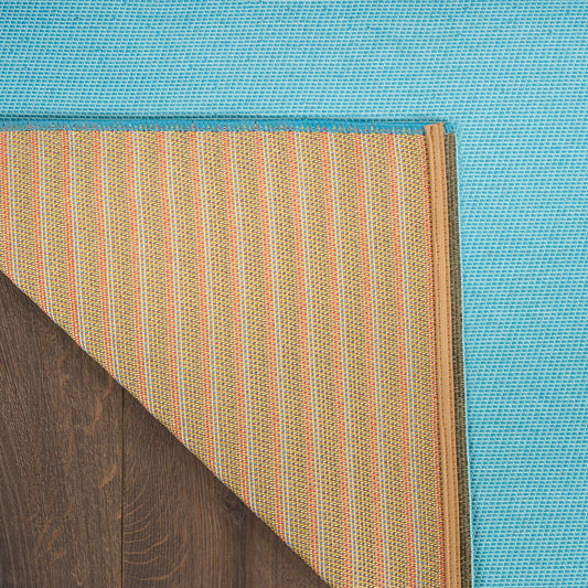 Nourison Home Color Splash Blue Ivory Contemporary