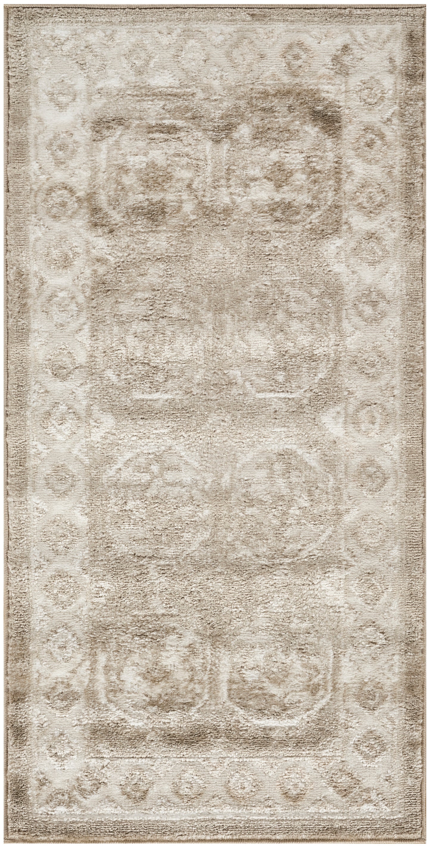 Nourison Home Dekor DEK01 Ivory Taupe Traditional Machine Woven Rug