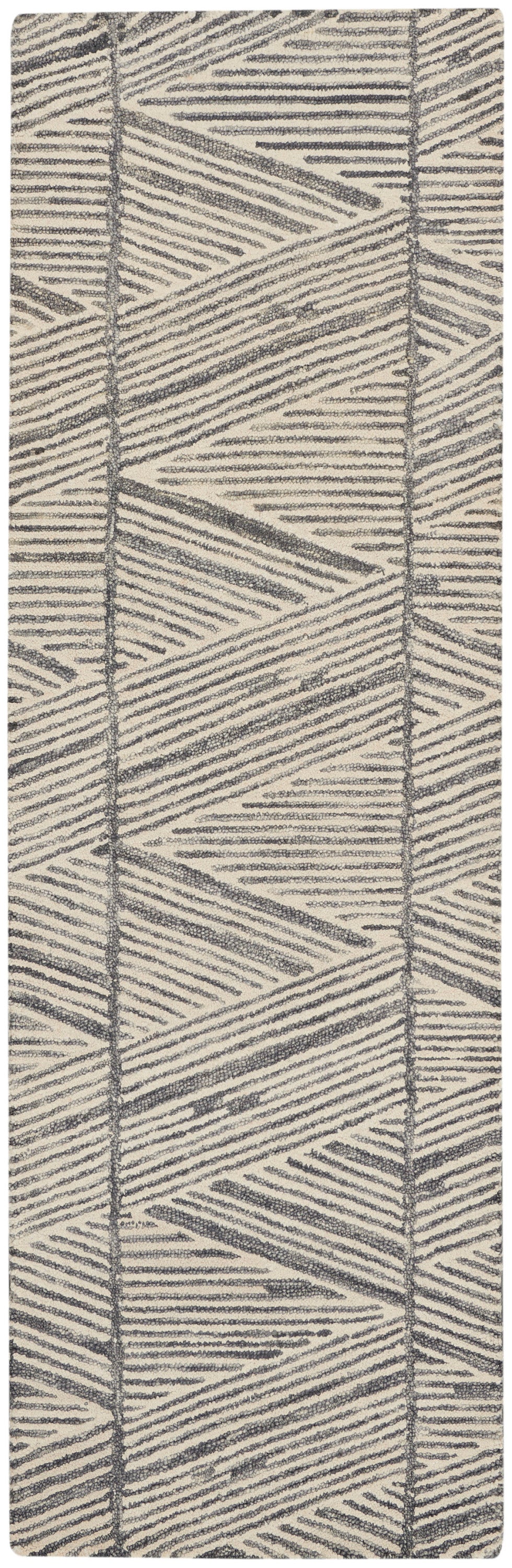 Nourison Home Colorado CLR01 Grey White Contemporary Tufted Rug