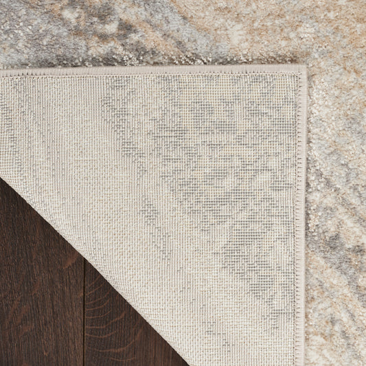 Nourison Home Splash Cream Grey Contemporary