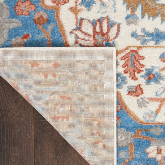 Nourison Home Elation Ivory Blue Traditional