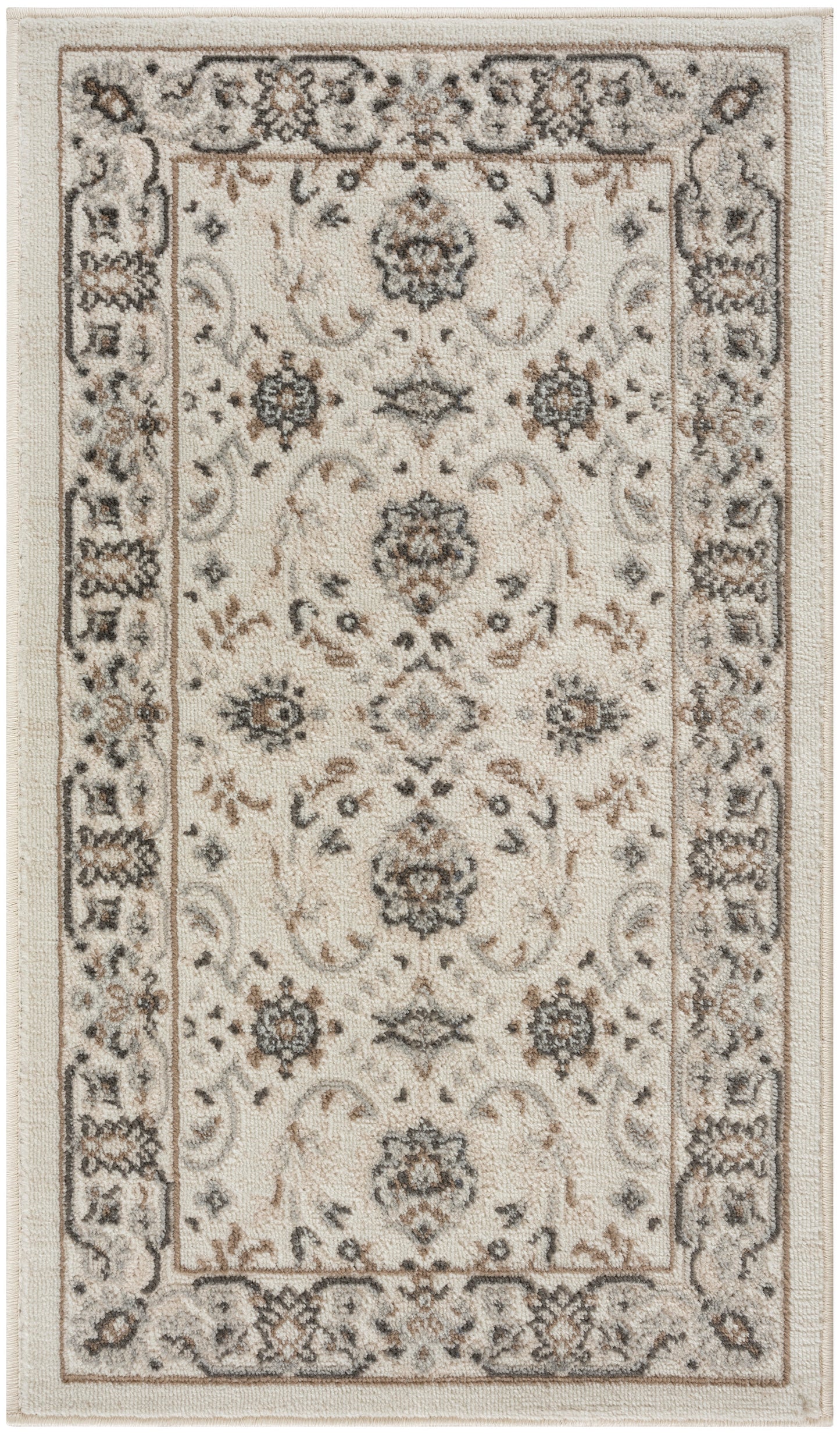 Nourison Home Serenity Home SRH02 Ivory Mocha Traditional Loom-woven Rug