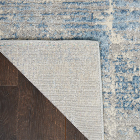 Nourison Home Solace Ivory Grey Blue Contemporary