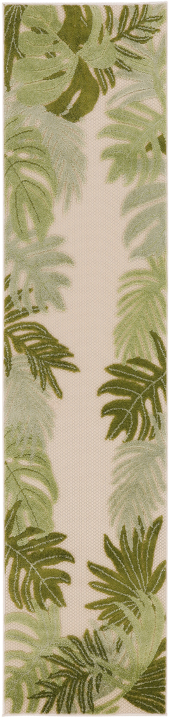 Nourison Home Aloha ALH40 Ivory Green Contemporary Power-loomed Rugs