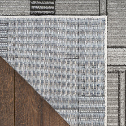 Nourison Home Nordic Black Grey Contemporary
