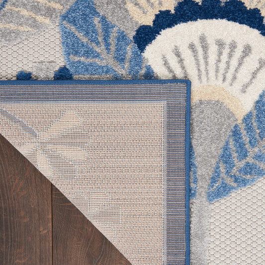 Nourison Home Aloha Blue Grey Contemporary