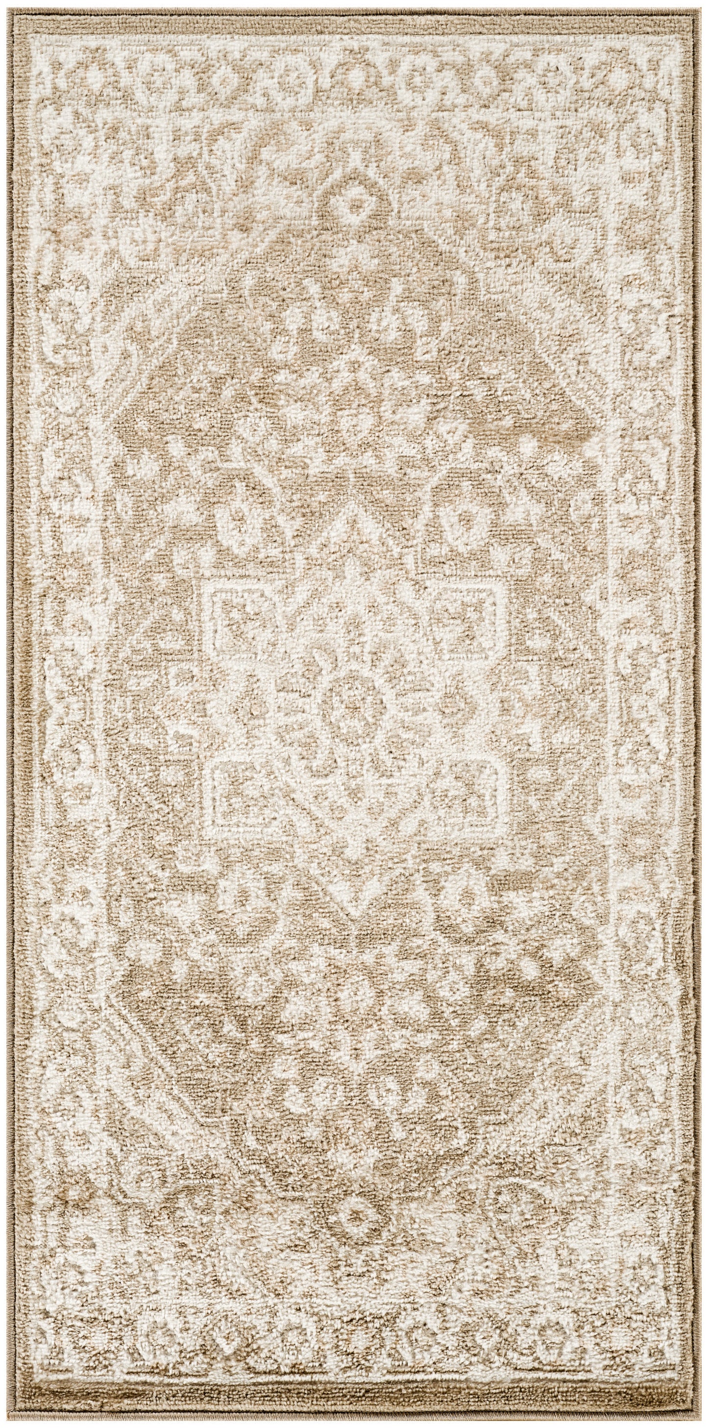 Nourison Home Dekor DEK08 Taupe Ivory Traditional Machine Woven Rug