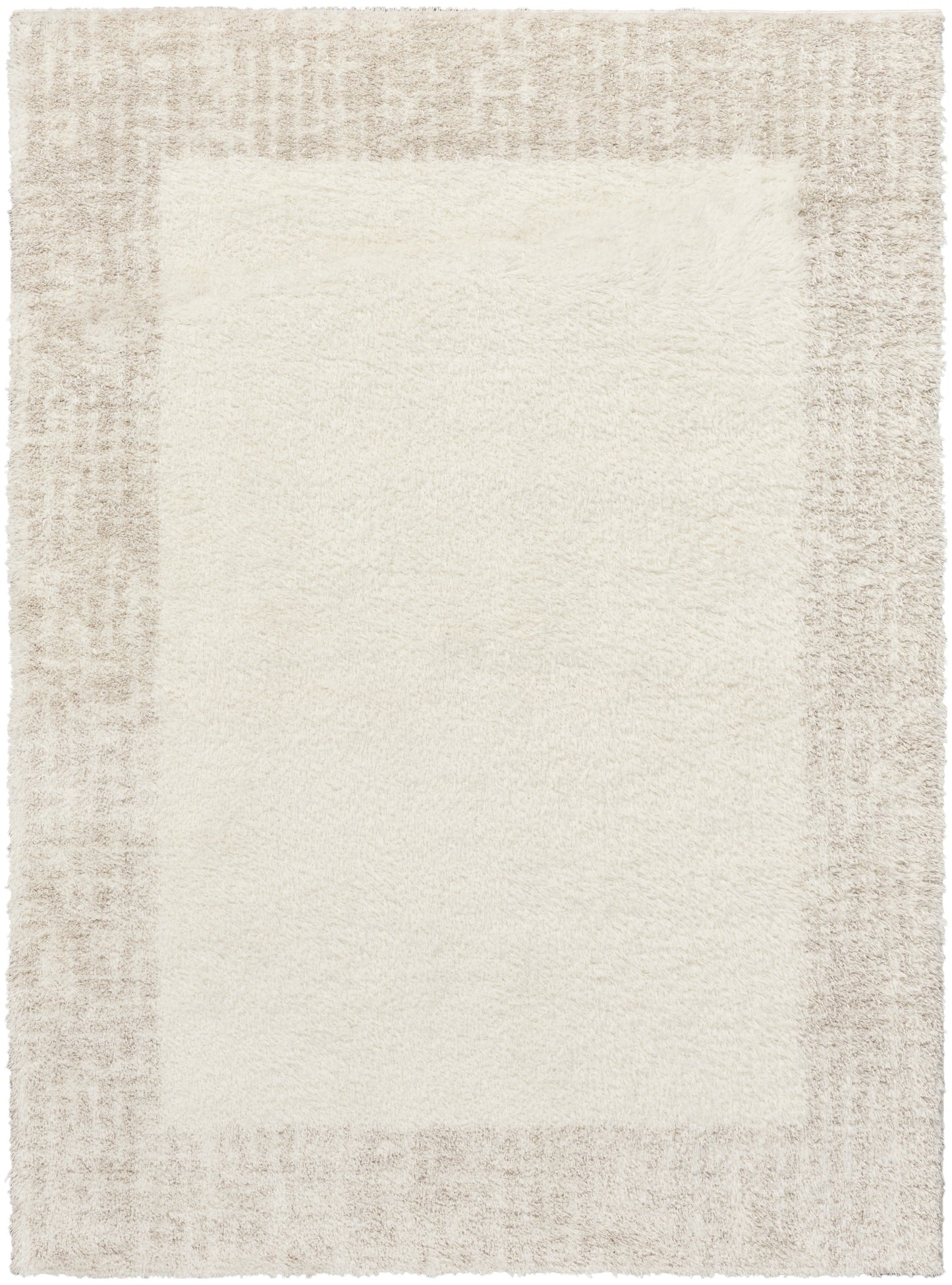 Nourison Home Pacific Shag PCS02 Ivory Beige Contemporary Power-loomed Rug