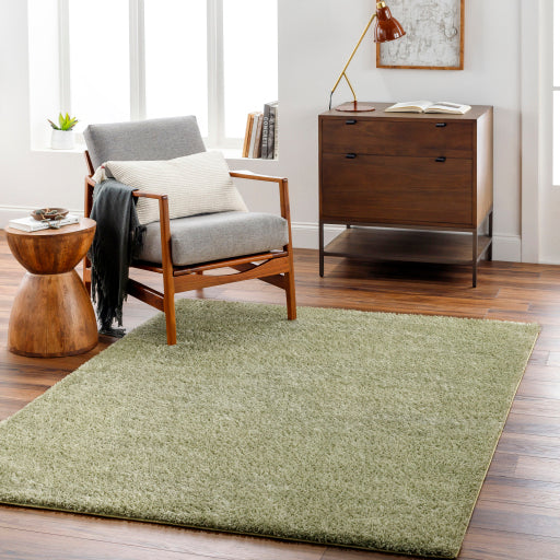 Surya Cloudy Shag CDG-2322 Grass Green Modern Machinemade Rug