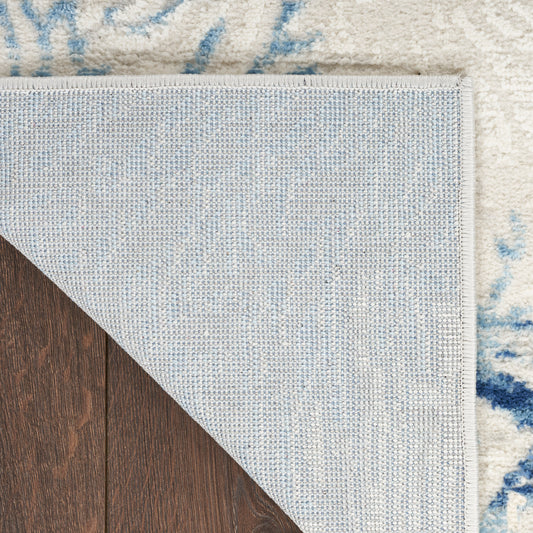 Nourison Home Seaside Ivory Grey Blue Contemporary