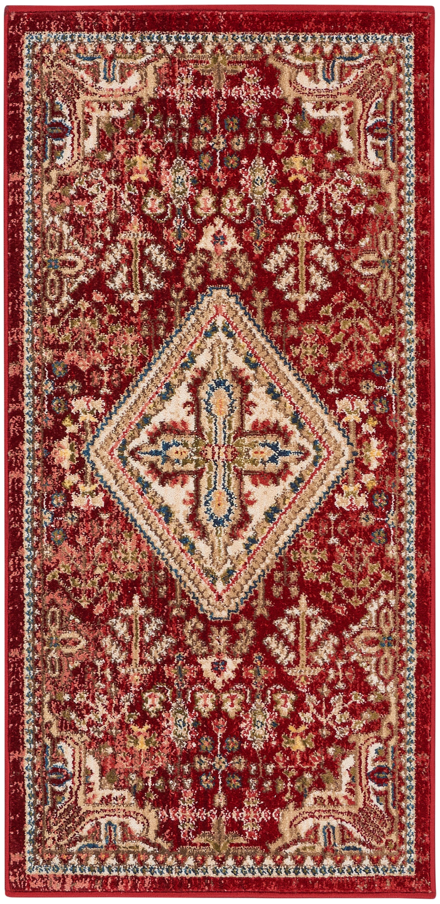 Nourison Home Karisma KAR02 Brick Ivory Traditional Power-loomed Rug