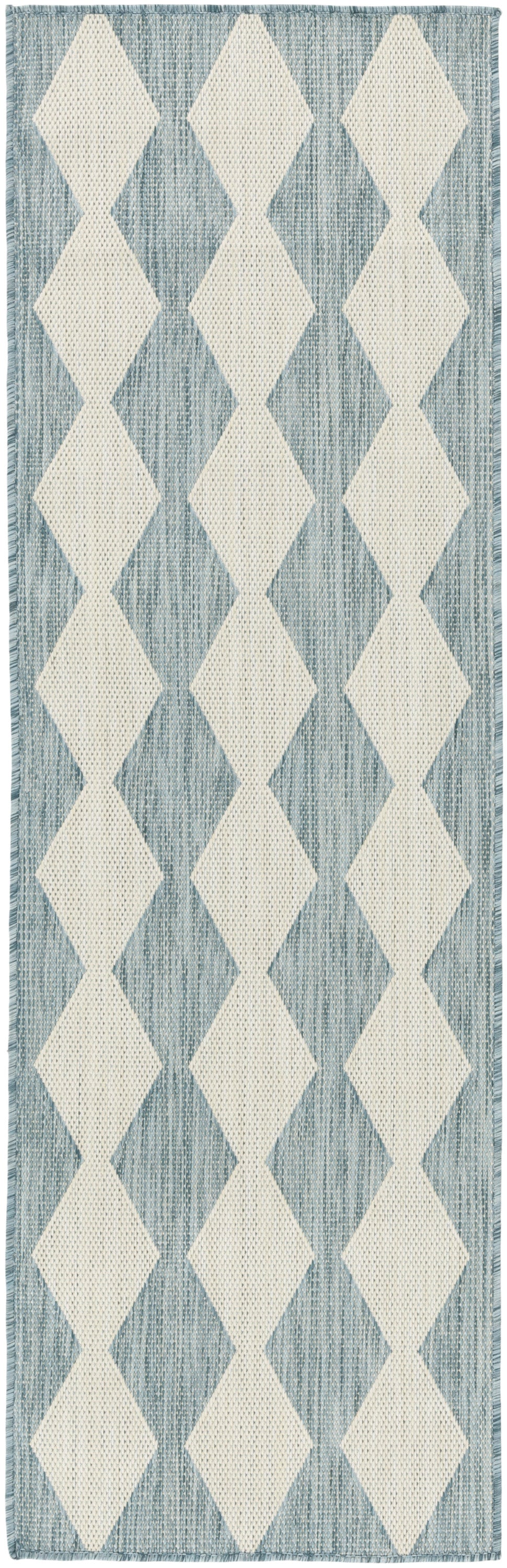 Nourison Home Positano POS04 Aqua Contemporary Power-loomed Rug