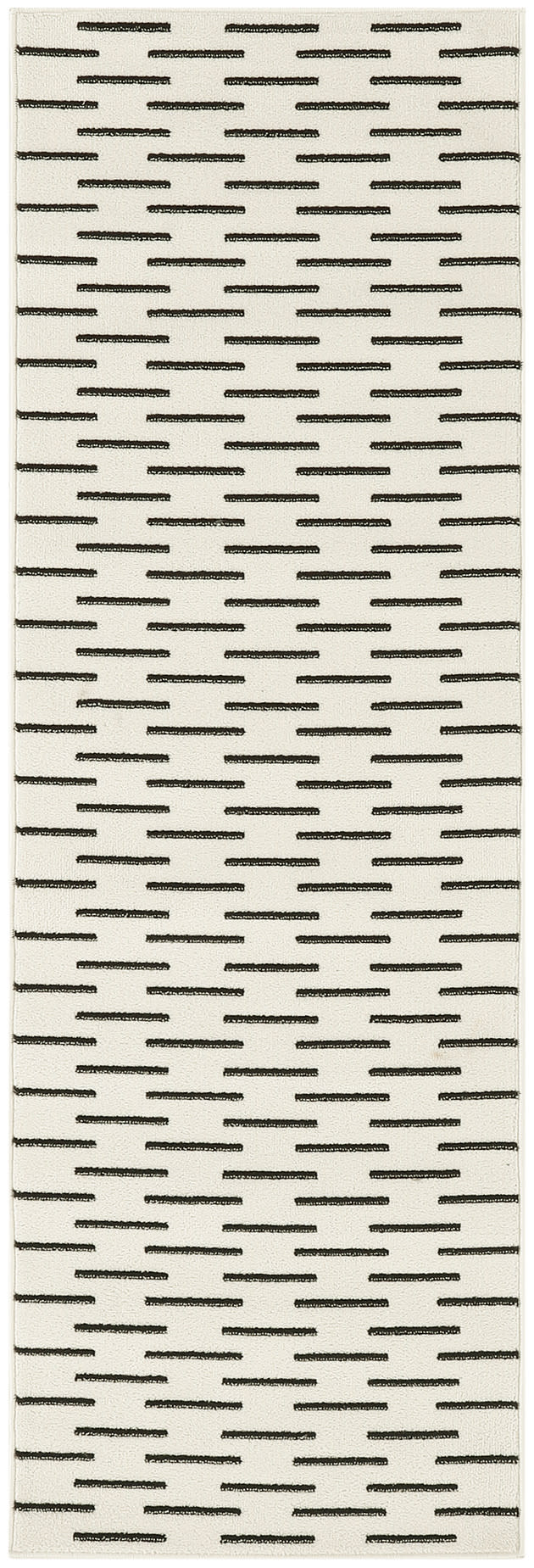 Nourison Home Nordic NRC12 Ivory Black Contemporary Power-loomed Rug