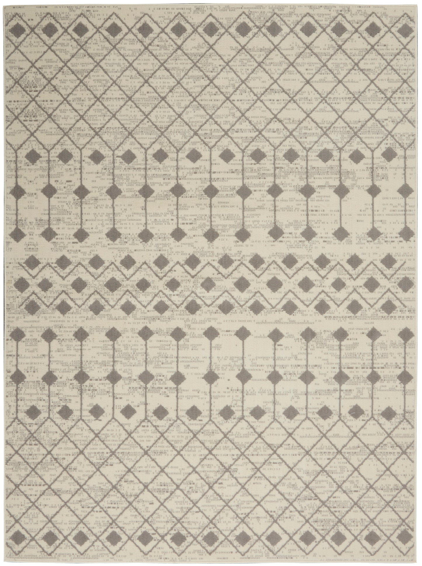 Nourison Home Grafix GRF37 Ivory Grey Transitional Power-loomed Rug