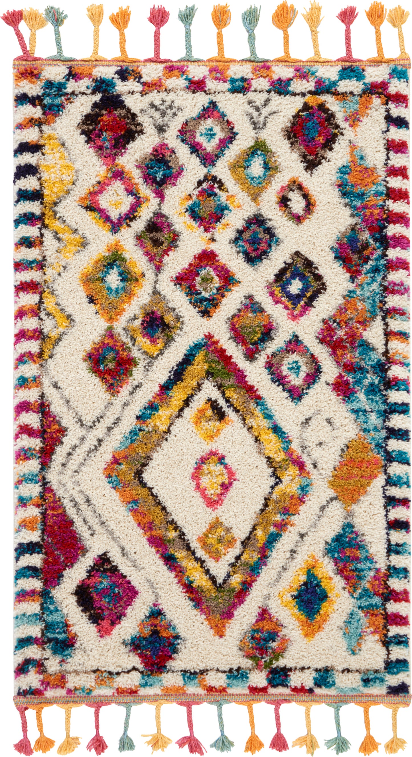 Nourison Home Nomad NMD02 Ivory Multicolor Transitional Power-loomed Rug