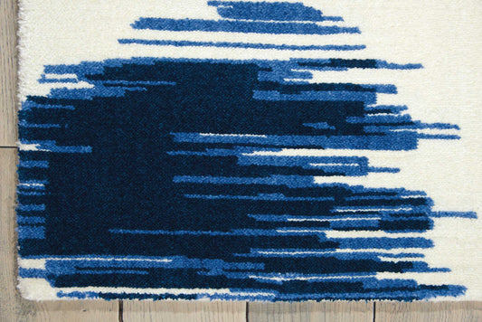 Nourison Home Twilight Ivory Blue Contemporary