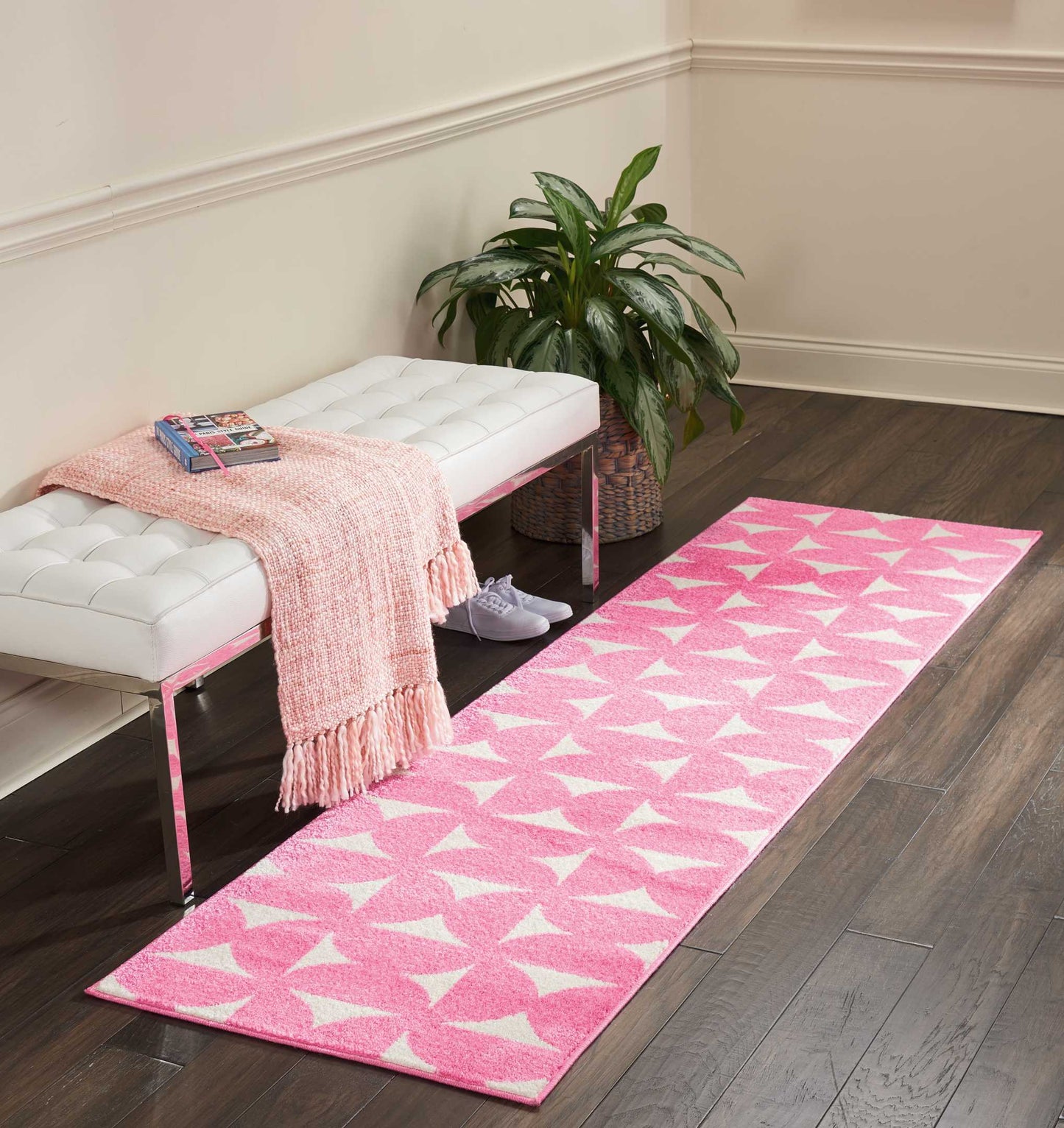 Nourison Home Harper Pink Contemporary