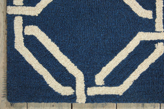 Nourison Home Linear Navy Contemporary
