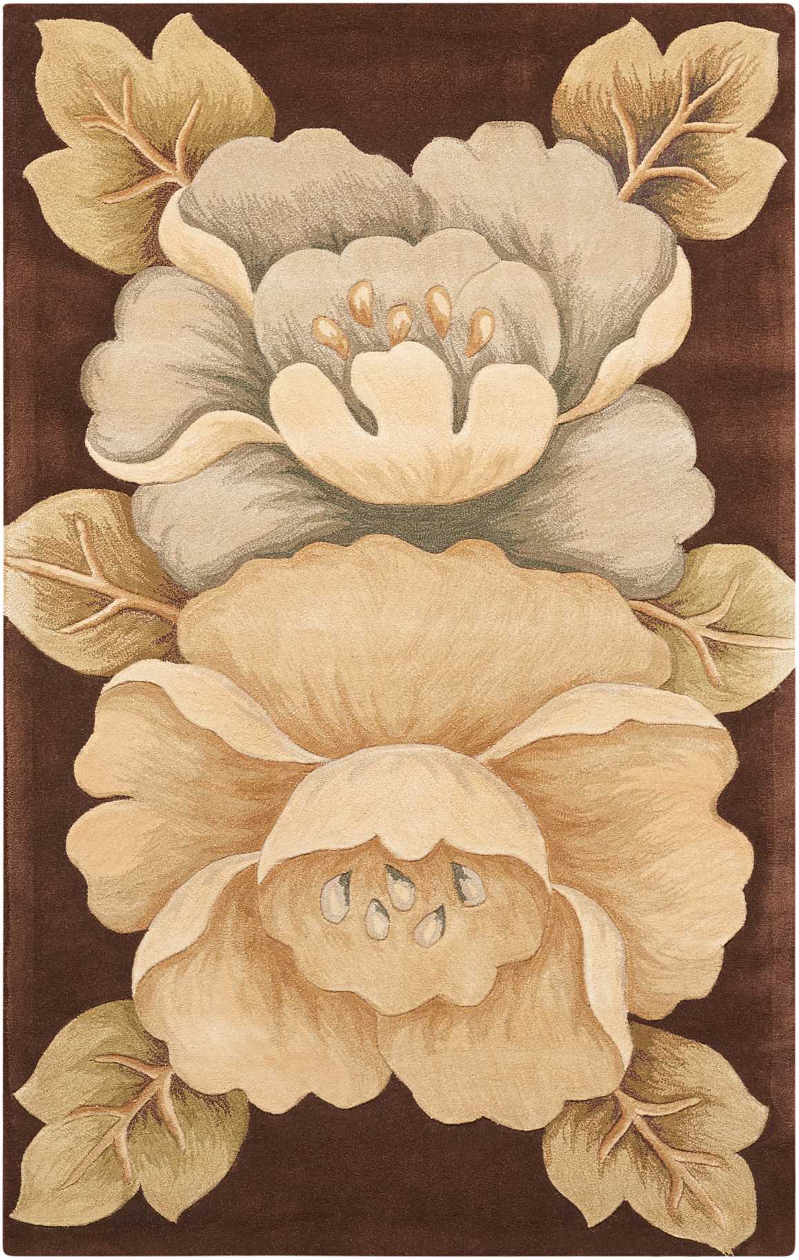 Nourison Home Tropics TS09 Brown Contemporary Tufted Rug