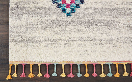 Nourison Home Nomad Cream Grey Transitional