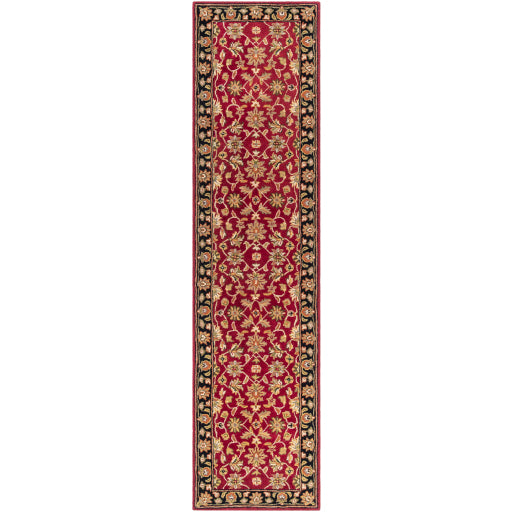 Surya Crowne CRN-6013 Burgandy Traditional Tufted Rug